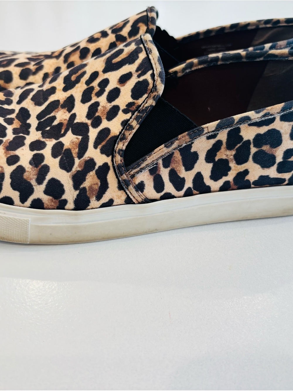 Steve Madden Leopard Women’s Slip-On Sneakers - Tan & Black size 10 - Picture 8 of 13